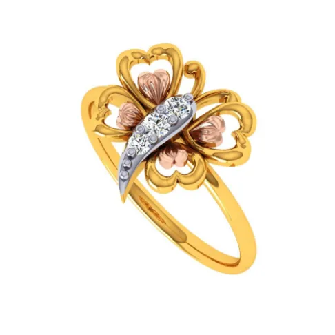 22KT (916) Yellow Gold Ring For Women