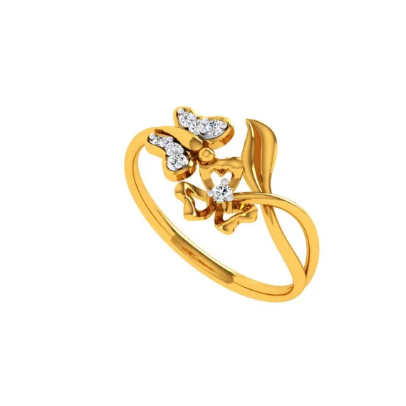 22KT (916) Yellow Gold Ring For Women