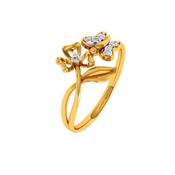22KT (916) Yellow Gold Ring For Women