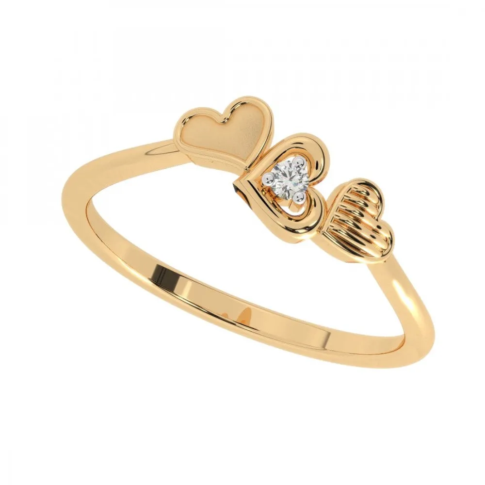 22KT (916) Yellow Gold Ring For Women