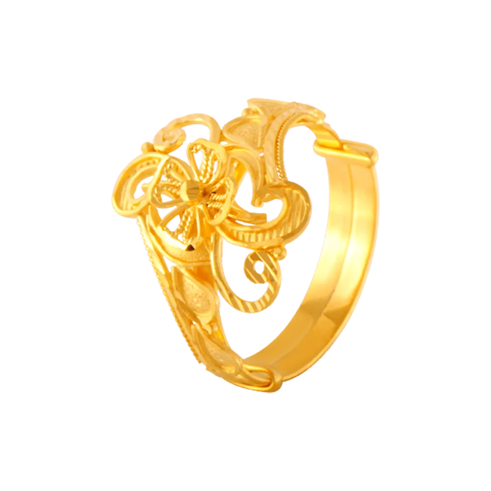 22KT Yellow Gold Ring For Women