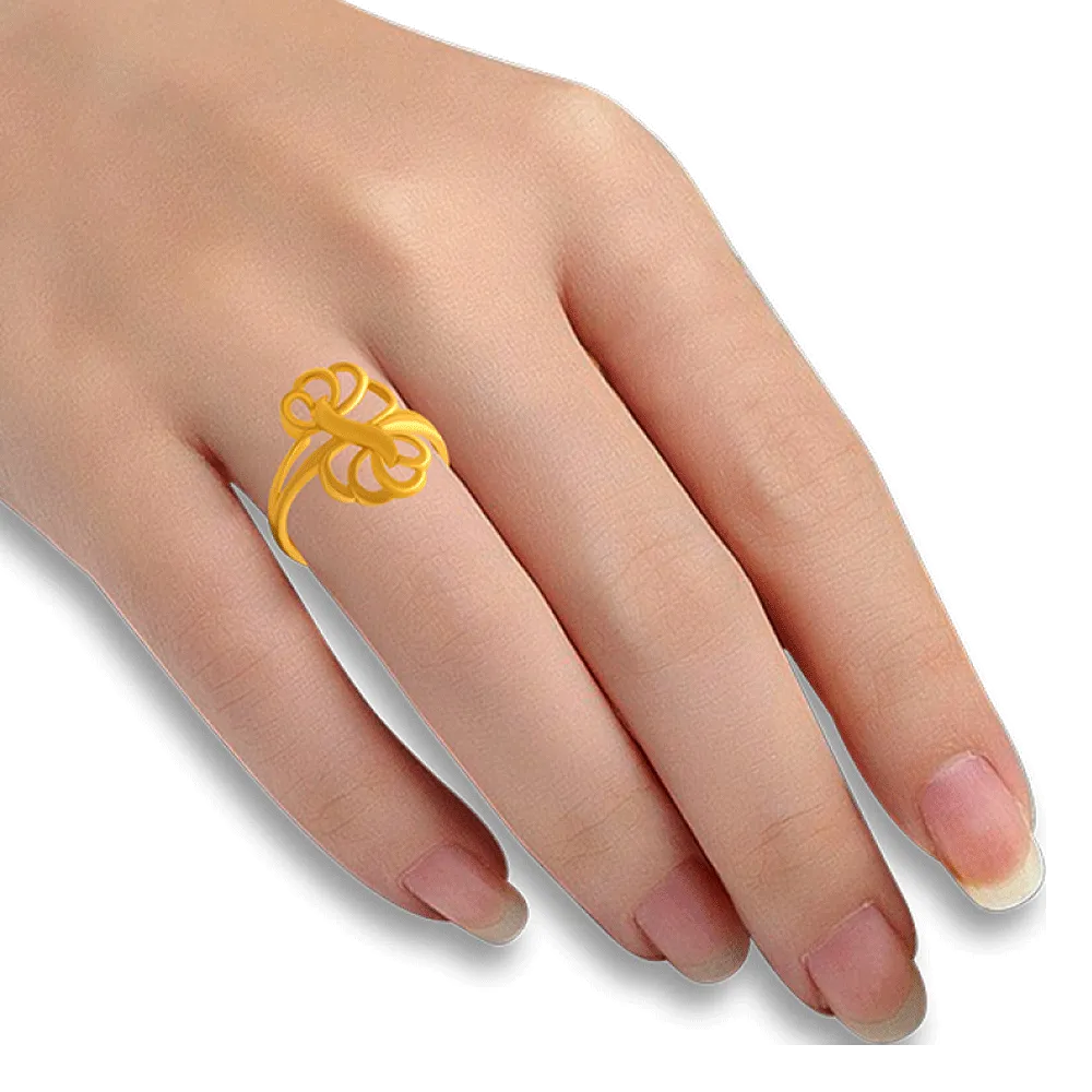 22KT Yellow Gold Ring For Women