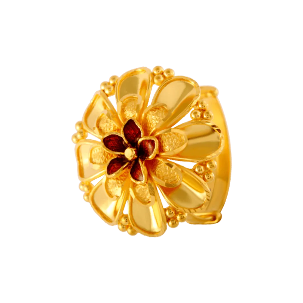 22KT Yellow Gold Ring For Women