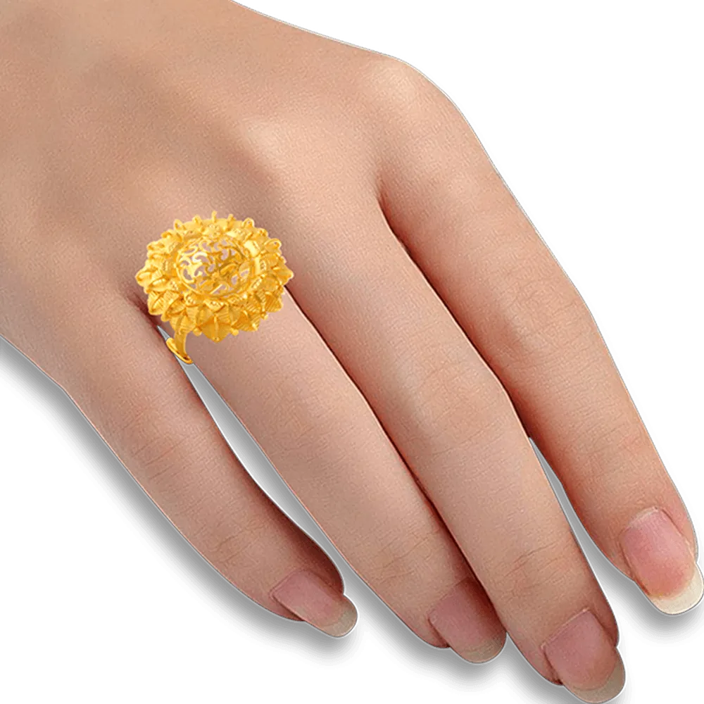 22KT Yellow Gold Ring For Women