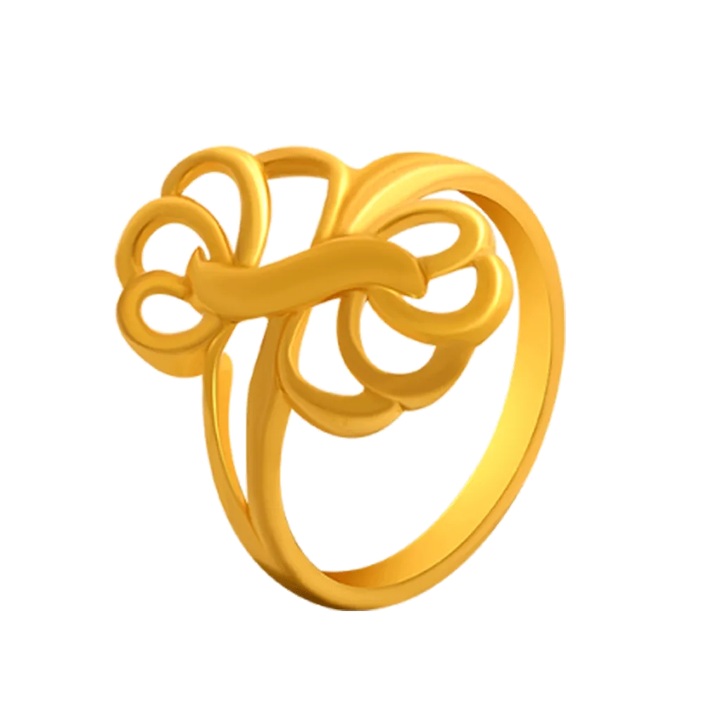 22KT Yellow Gold Ring For Women