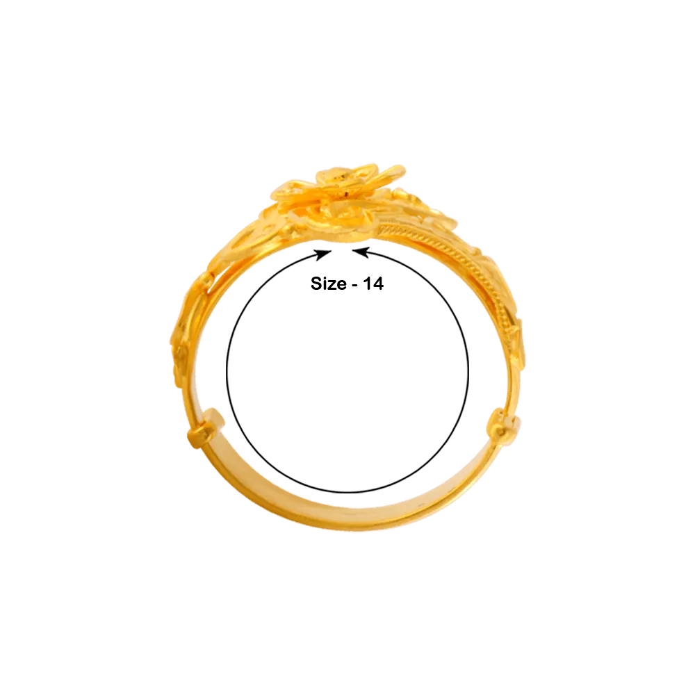 22KT Yellow Gold Ring For Women
