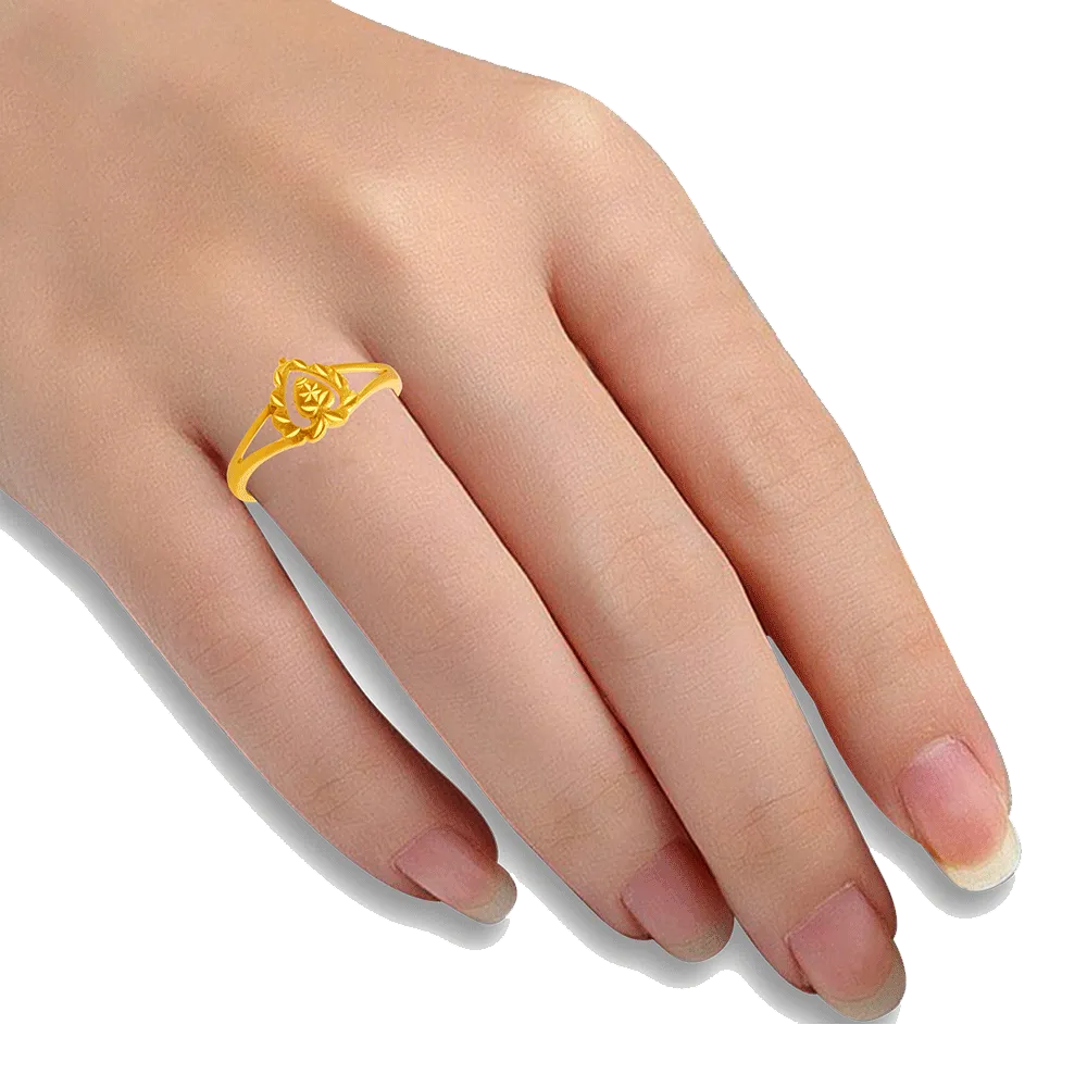22KT Yellow Gold Ring For Women