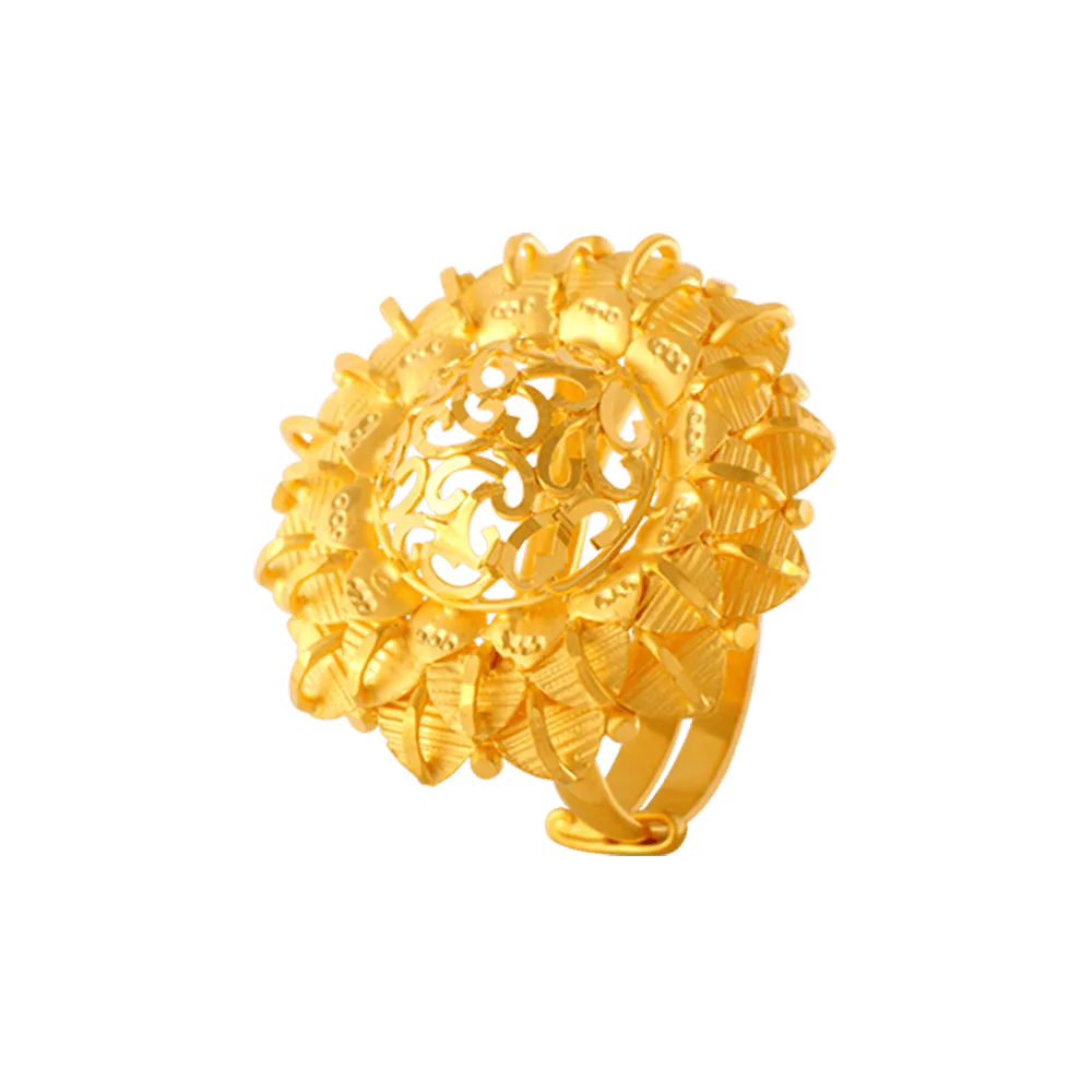 22KT Yellow Gold Ring For Women