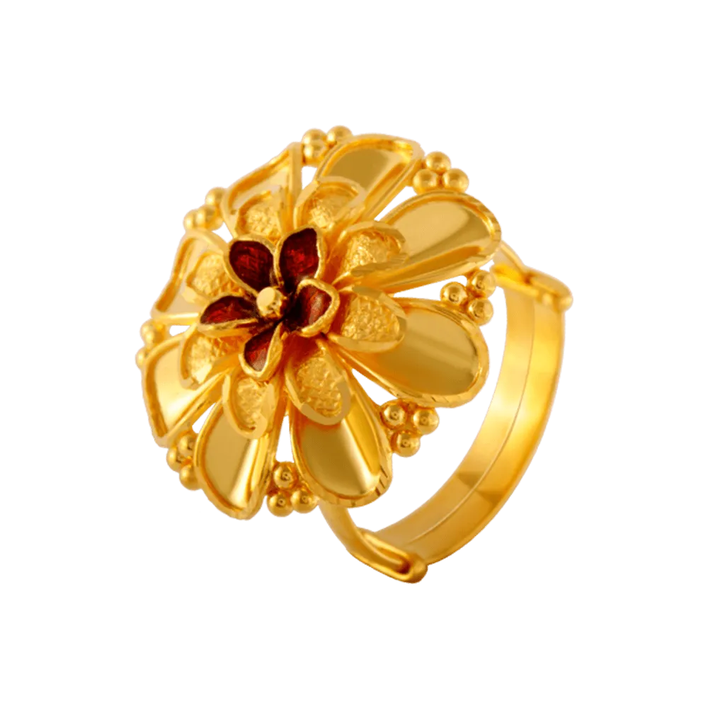 22KT Yellow Gold Ring For Women