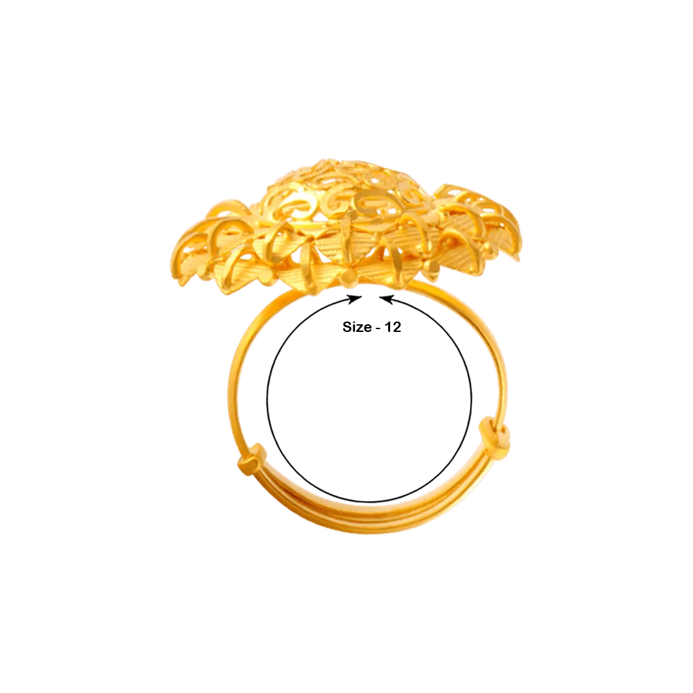 22KT Yellow Gold Ring For Women