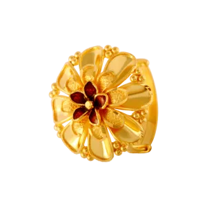 22KT Yellow Gold Ring For Women
