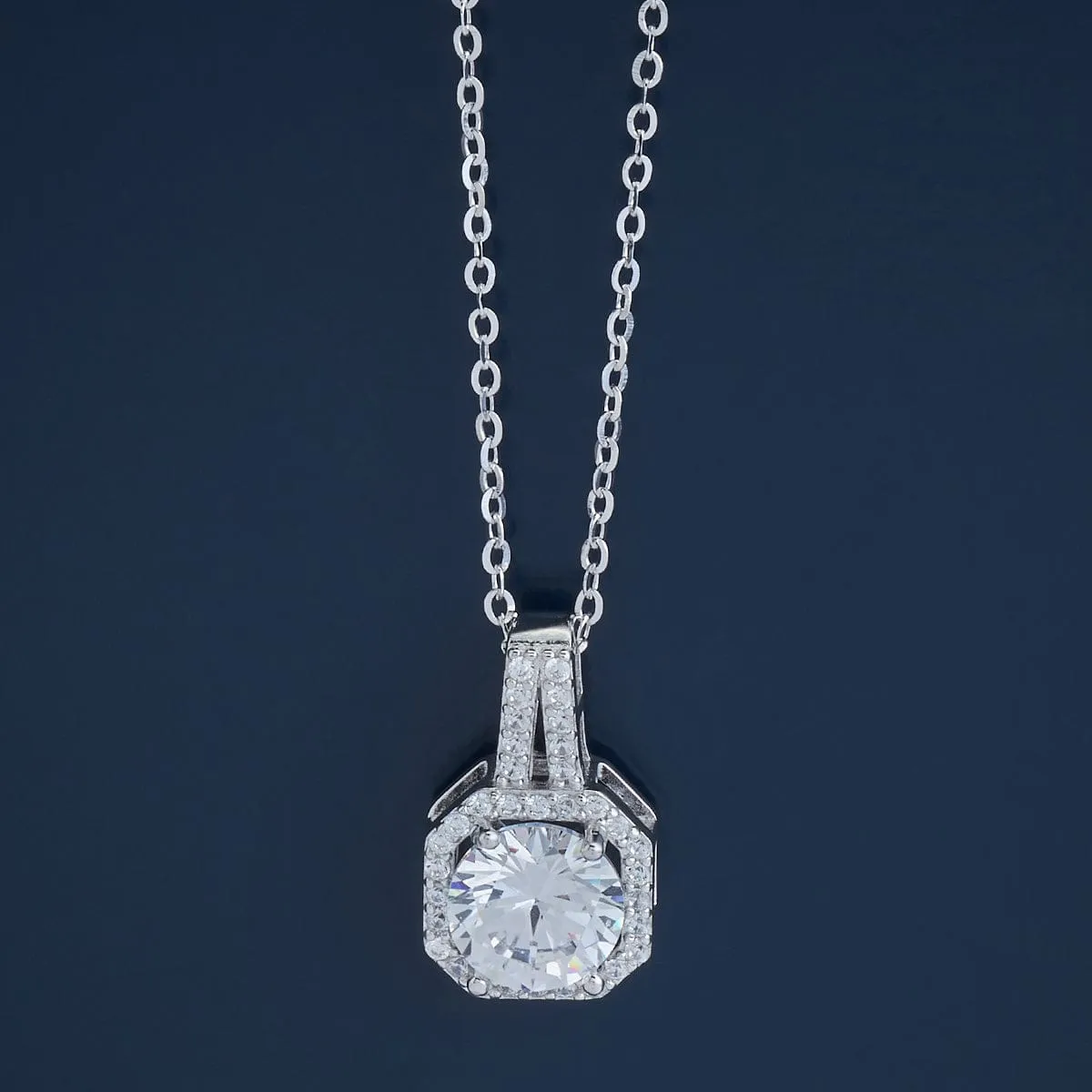 92.5 Silver Pendant with Chain 176484
