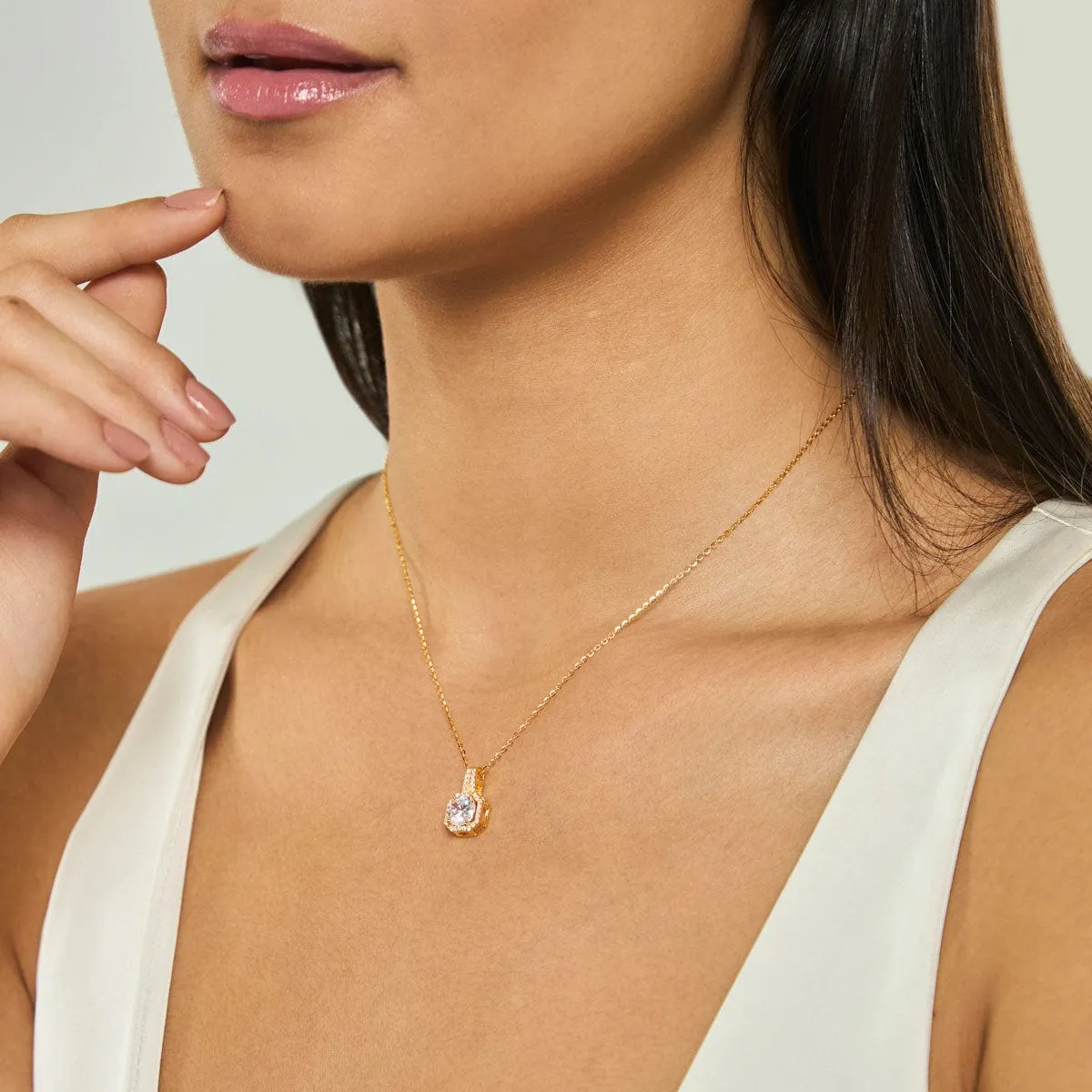92.5 Silver Pendant with Chain 176484