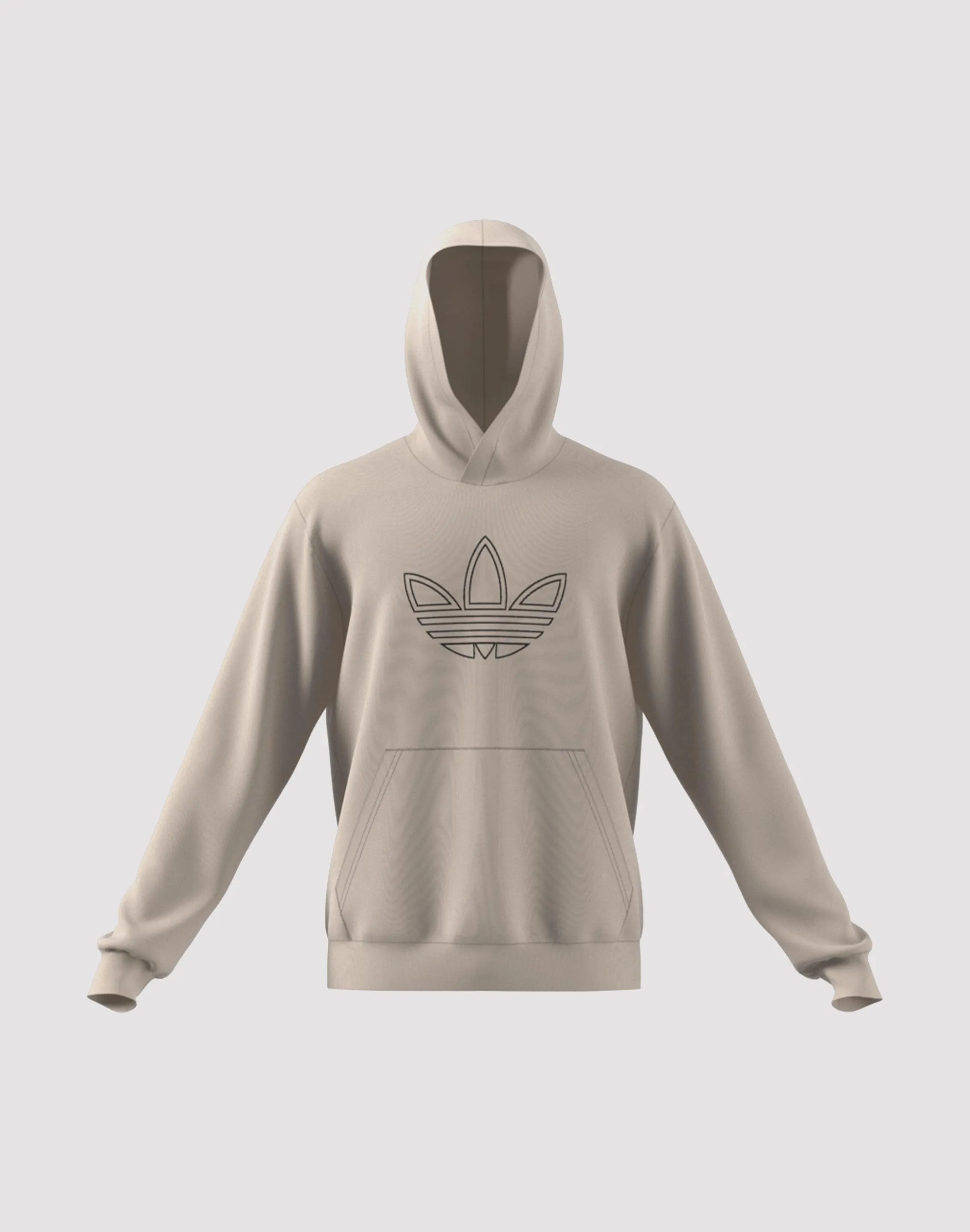 Adidas Outlined Trefoil Pullover Hoodie Fashion sizes Vintage - inspired fashion