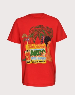 Akoo Beach Bae Red Tee Business casual wear Outerwear options