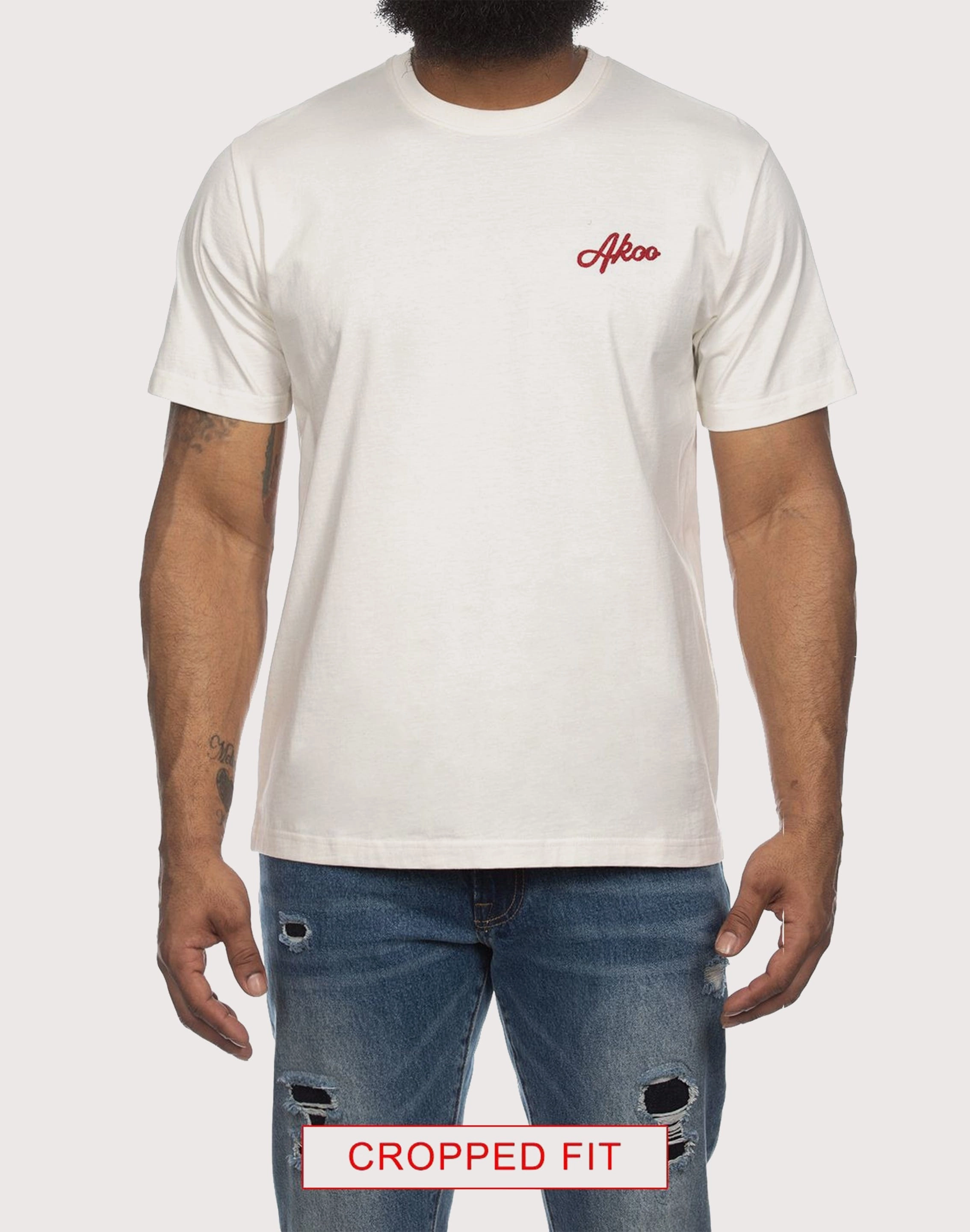 Spandex - incorporated fashion Akoo Benton Whiskey White Tee Lingerie and intimates