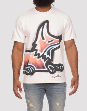 Akoo Brush Snobby White Tee Suede - finished fashion Smart fashion (wearables)