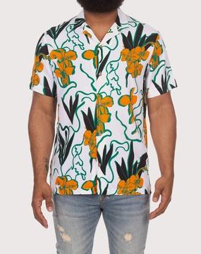 Akoo Camp Collar Button Down Shirt Quality apparel Fashion events