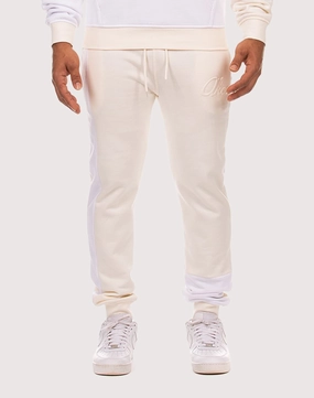 Akoo Script White Joggers Outerwear options Fashionable goods