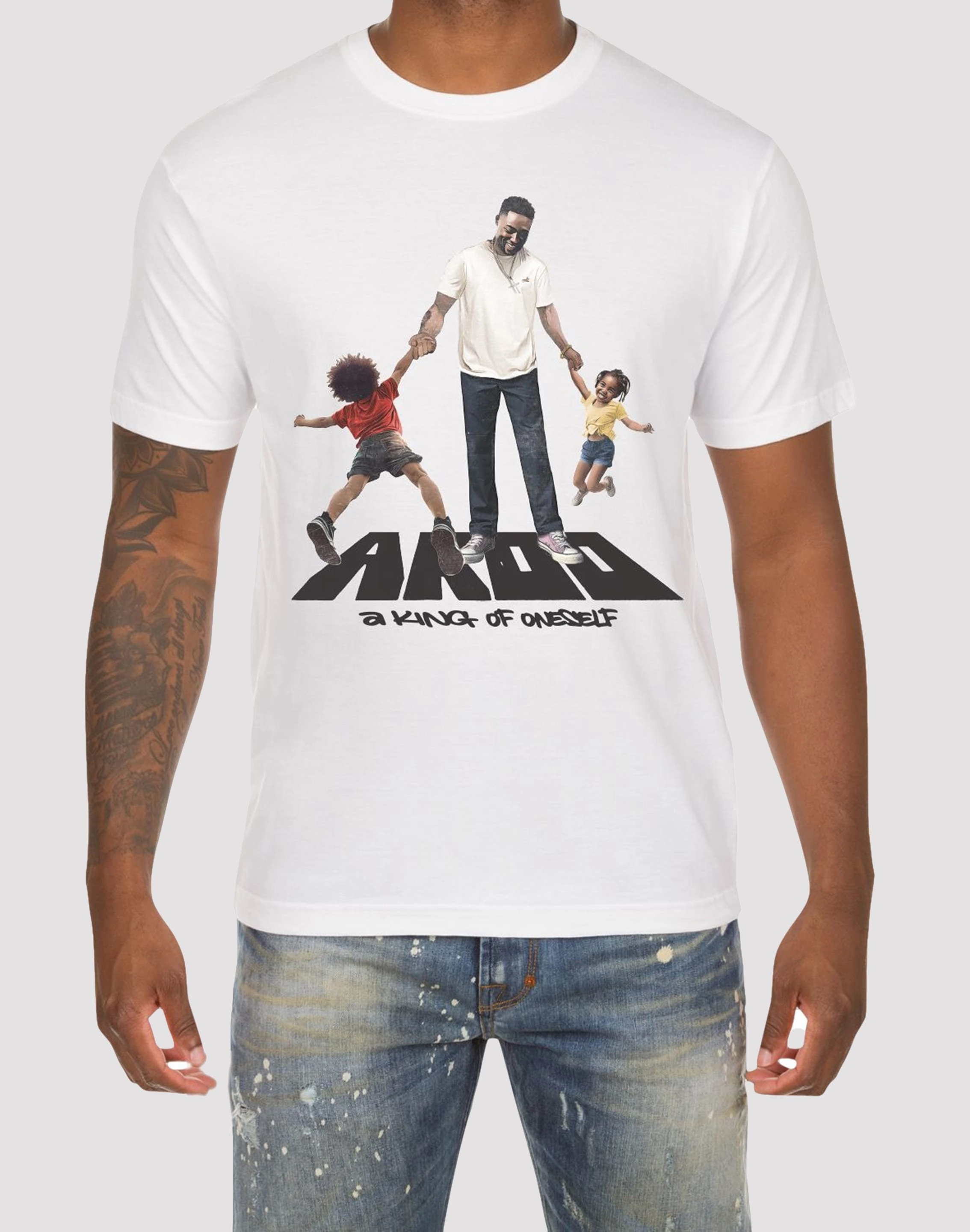 Akoo Spin White Tee Fashion essentials Fashion storage (wardrobes, hangers, etc.)