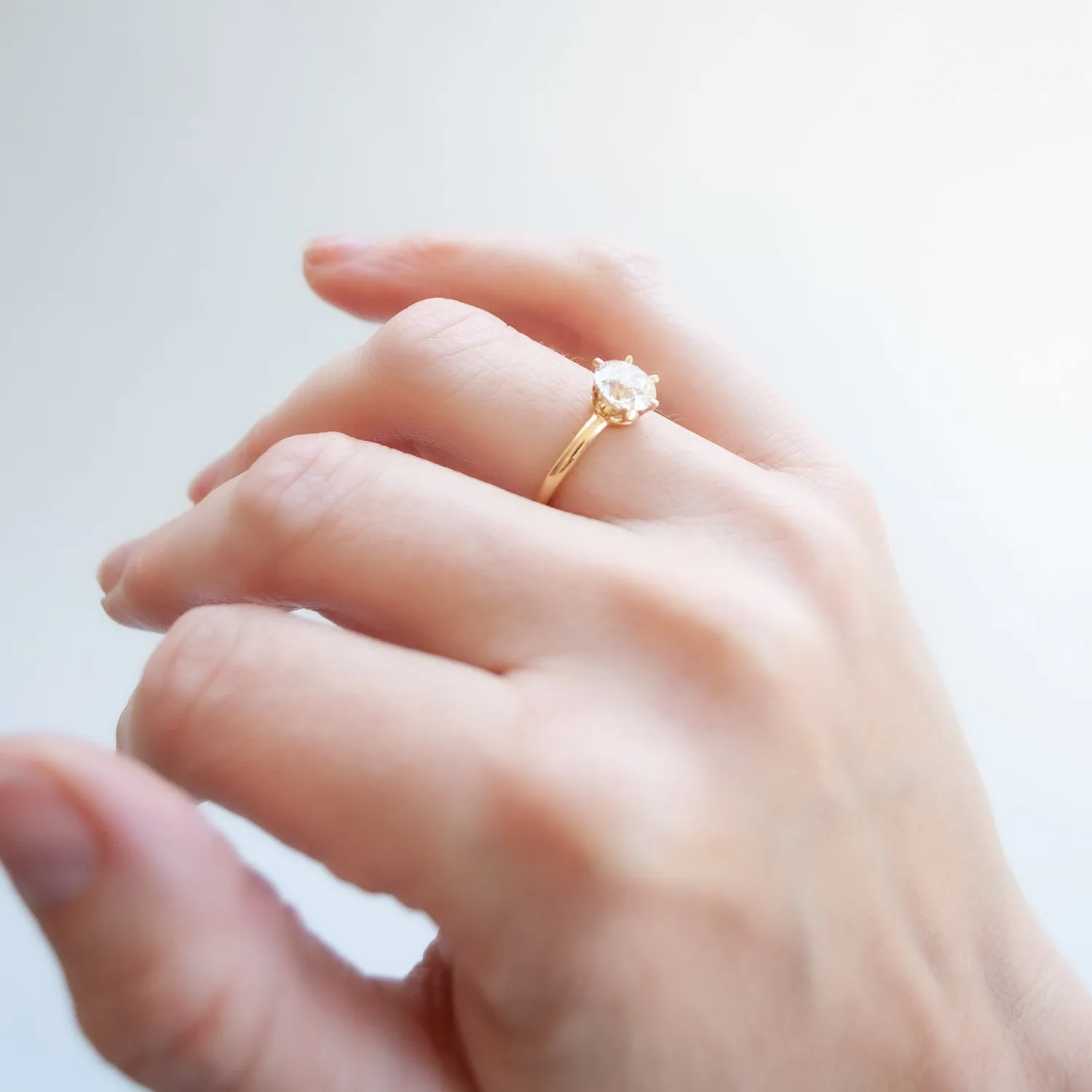 Antique Tiffany & Co Six Prong Solitaire Ring