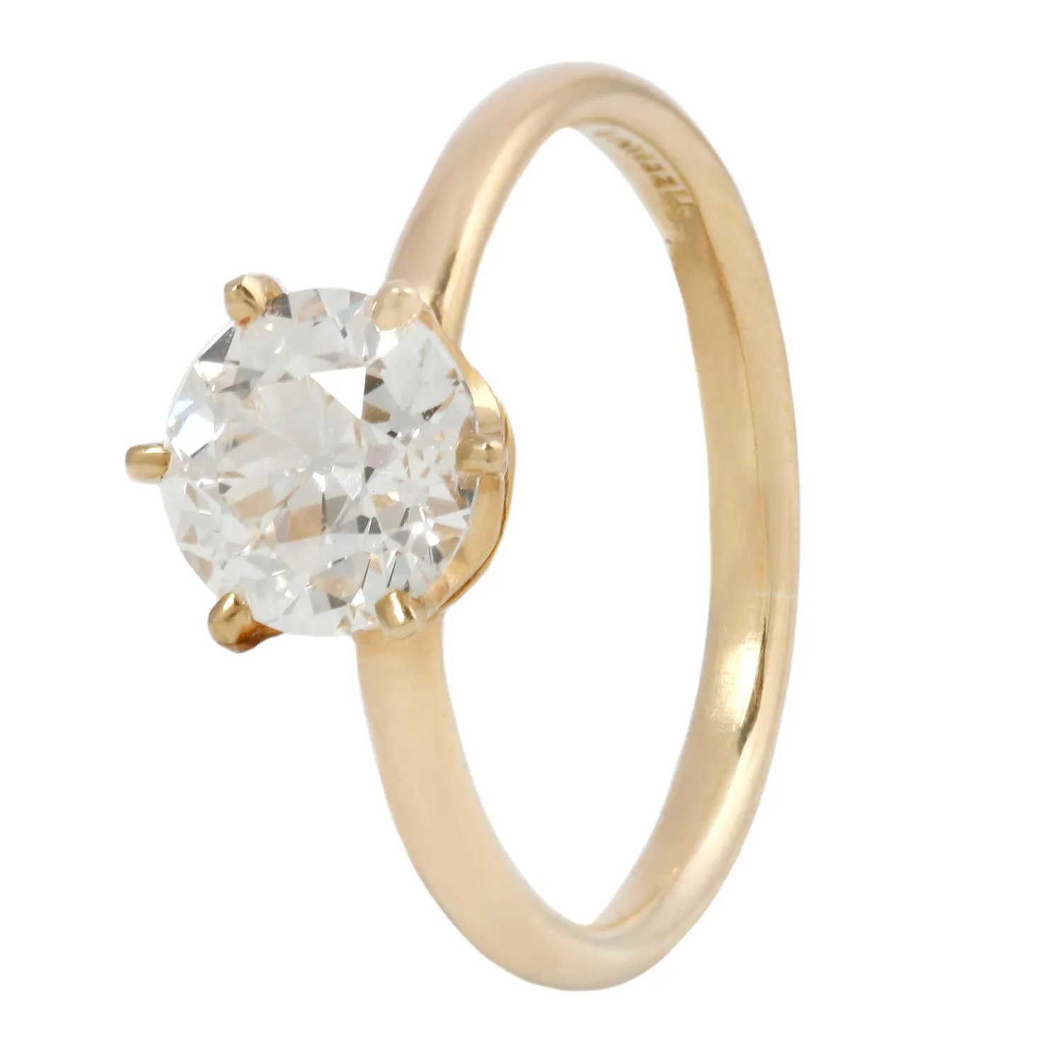 Antique Tiffany & Co Six Prong Solitaire Ring