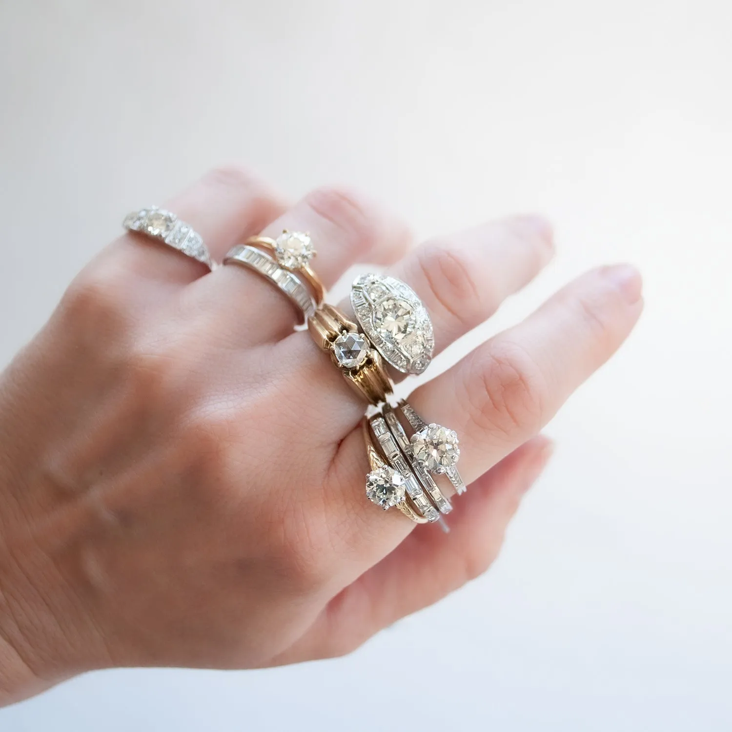 Antique Tiffany & Co Six Prong Solitaire Ring
