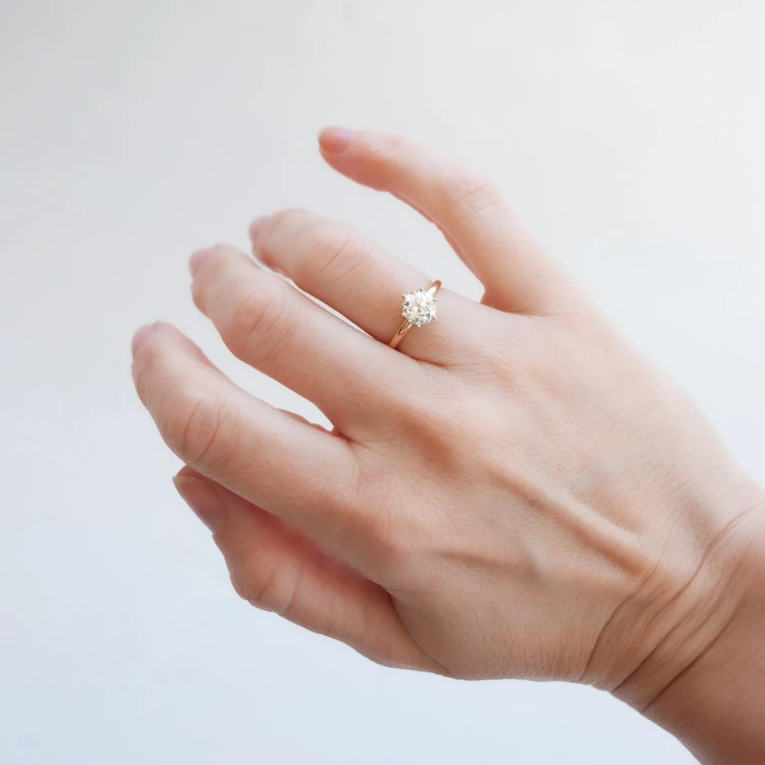 Antique Tiffany & Co Six Prong Solitaire Ring