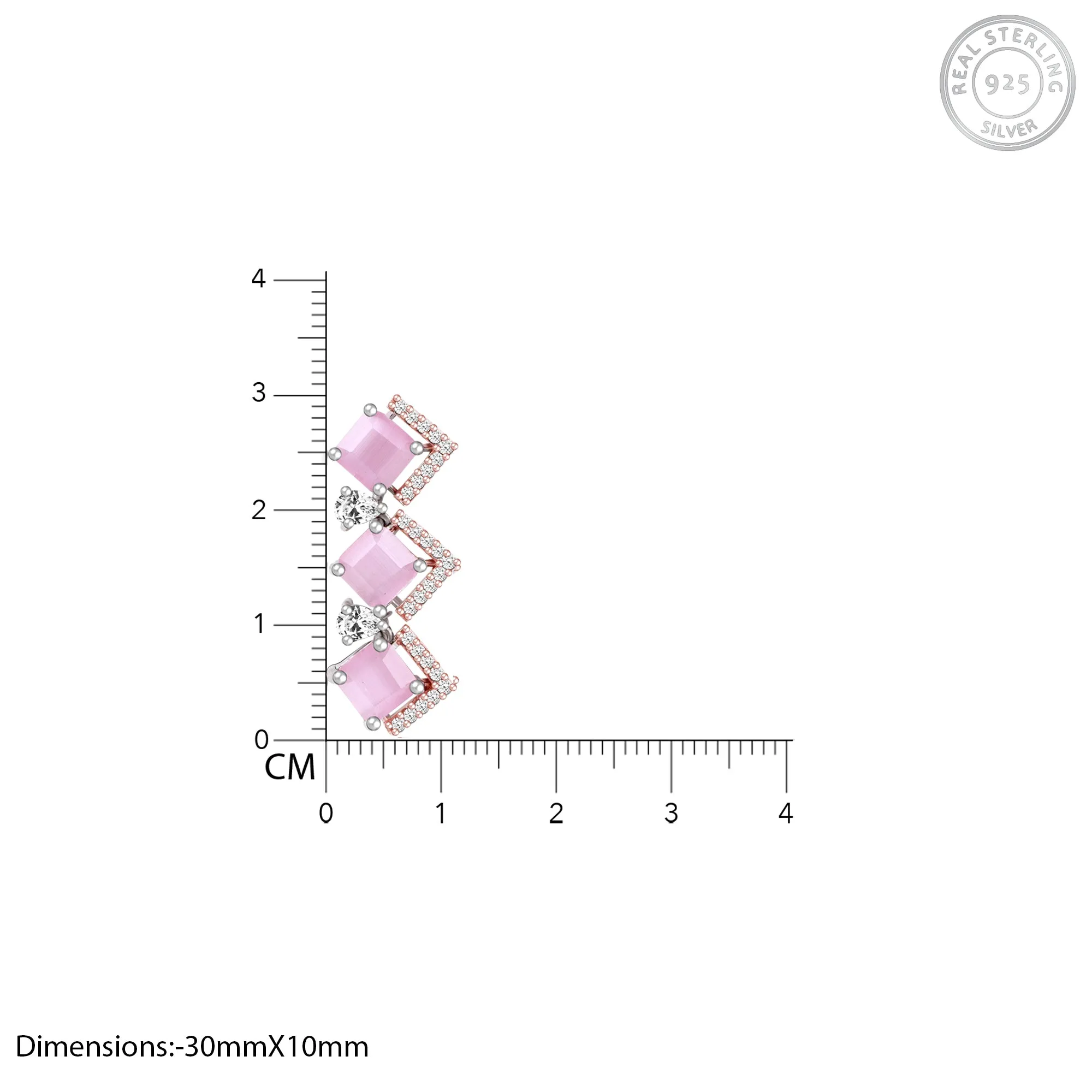Anushka Sharma French Rose Earrings