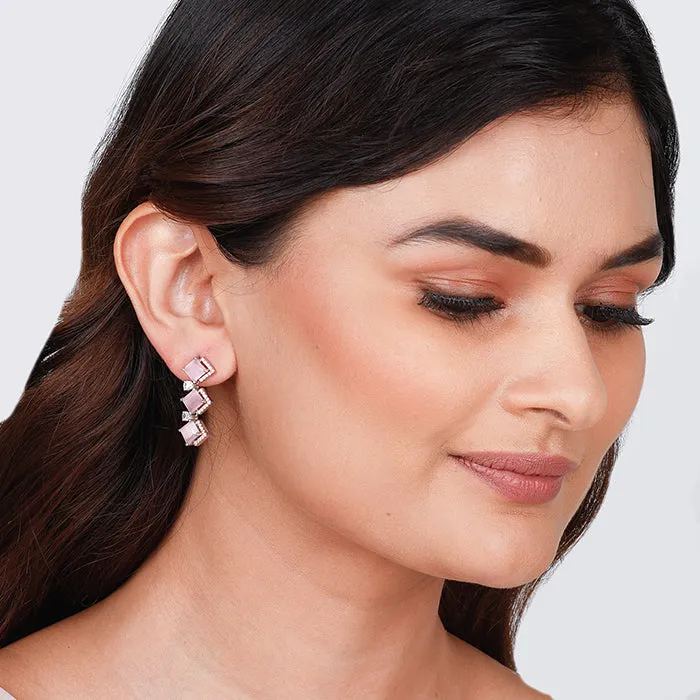 Anushka Sharma French Rose Earrings