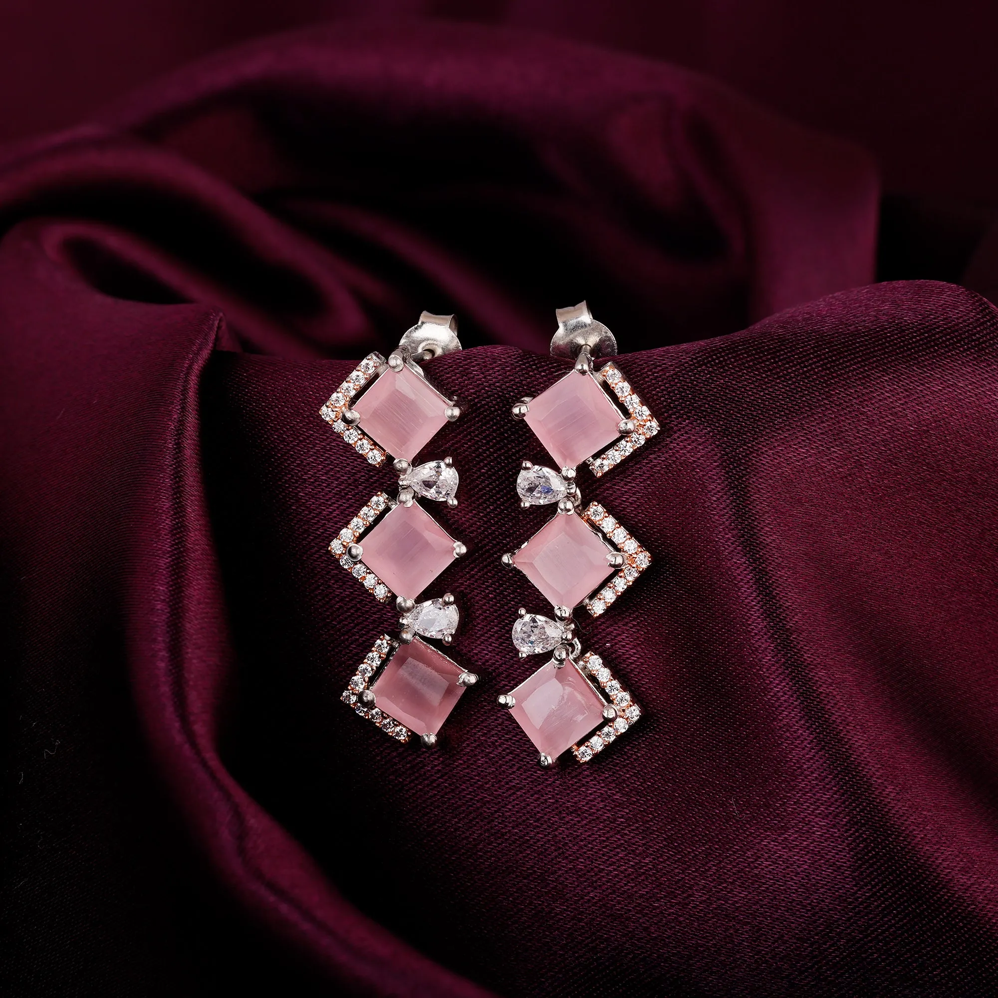 Anushka Sharma French Rose Earrings