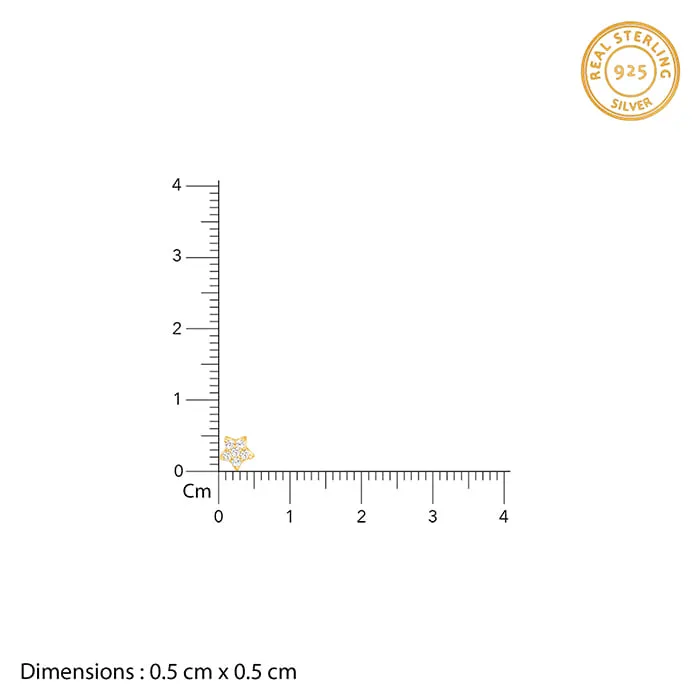 Anushka Sharma Golden Star Constellation Tiny Studs