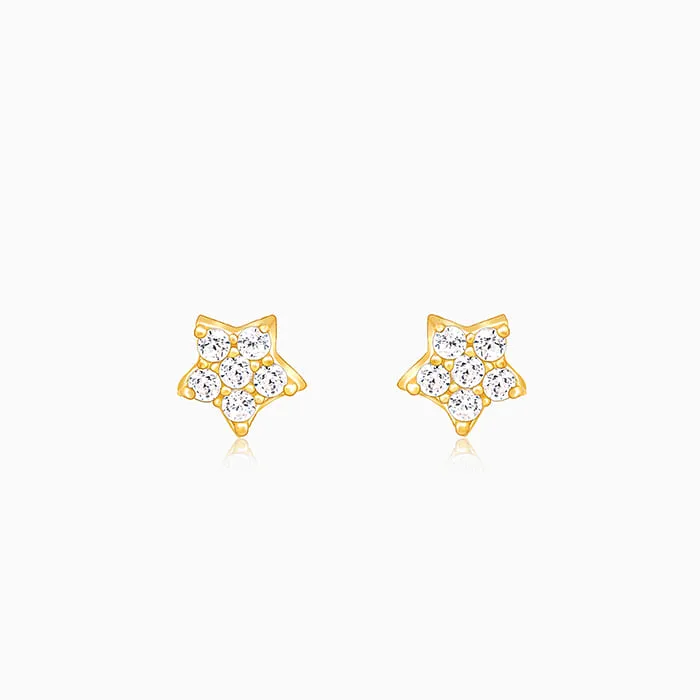 Anushka Sharma Golden Star Constellation Tiny Studs