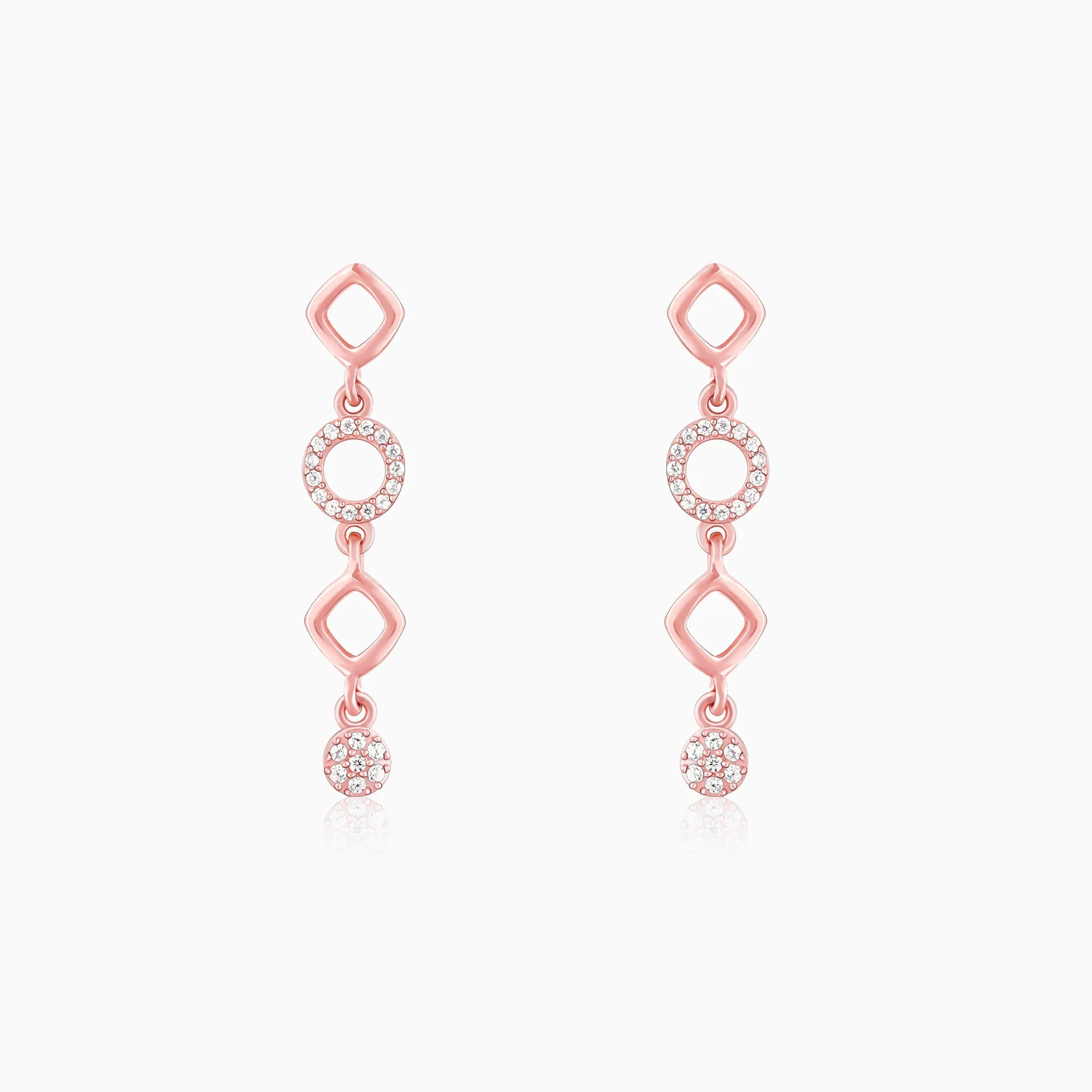 Anushka Sharma Rose Gold Queen Of Dreams Earrings