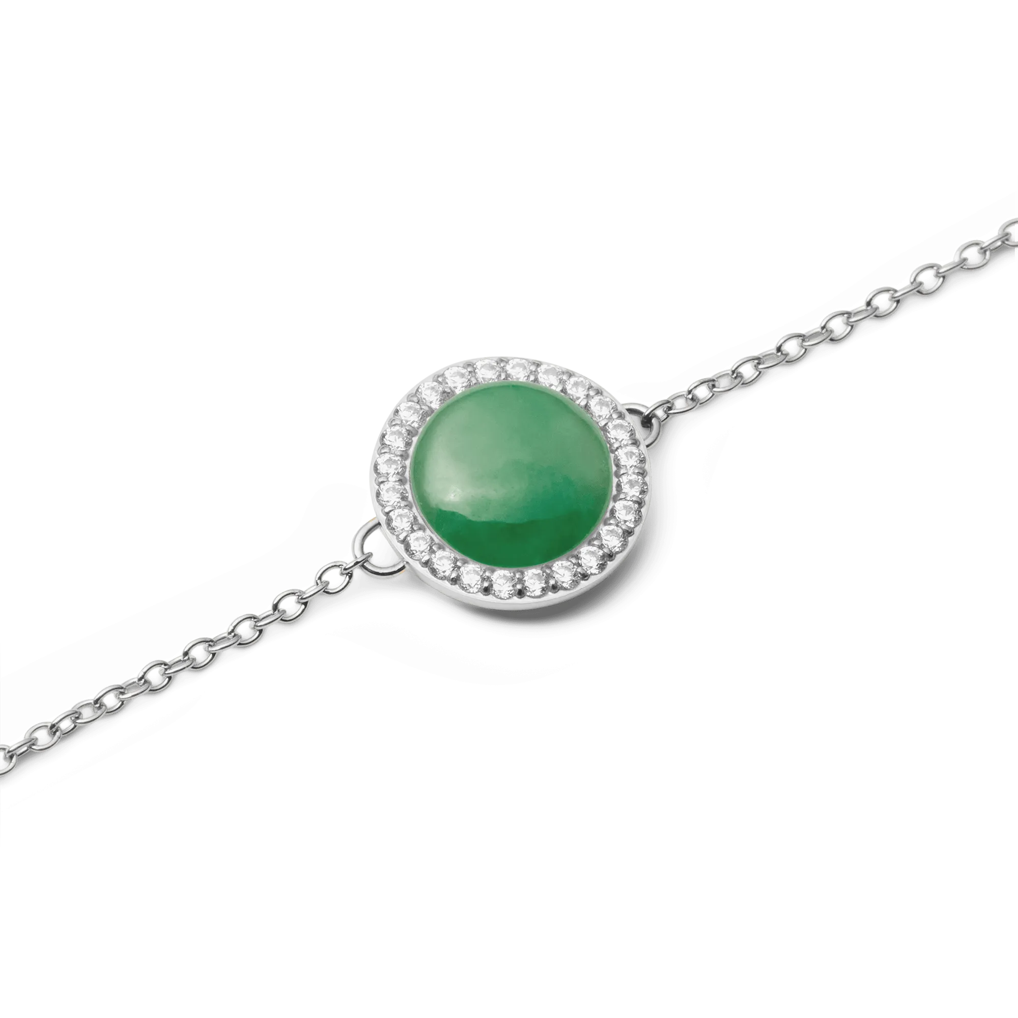 Audrey Bracelet Jade Silver