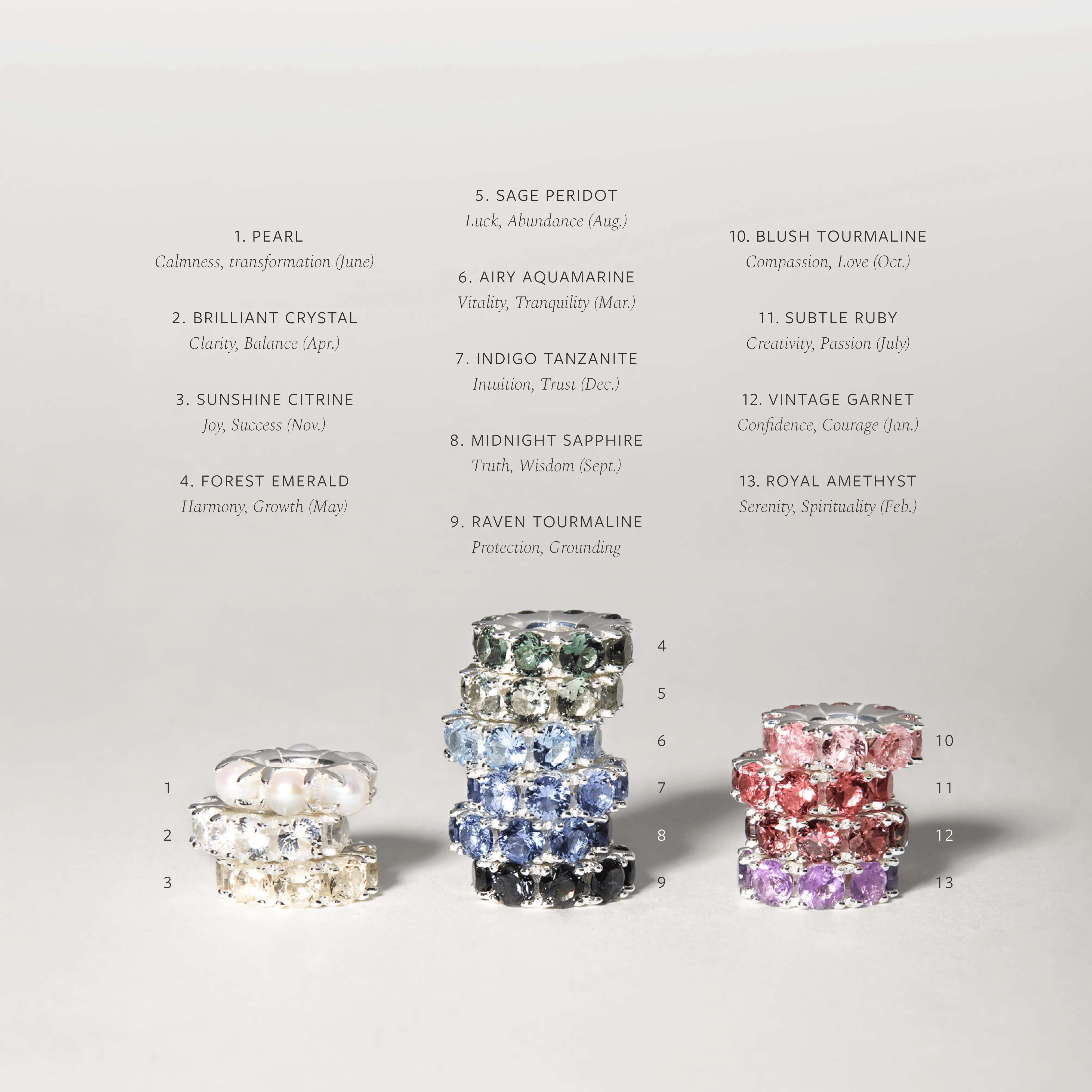 Aura Birthstone Bead Necklace