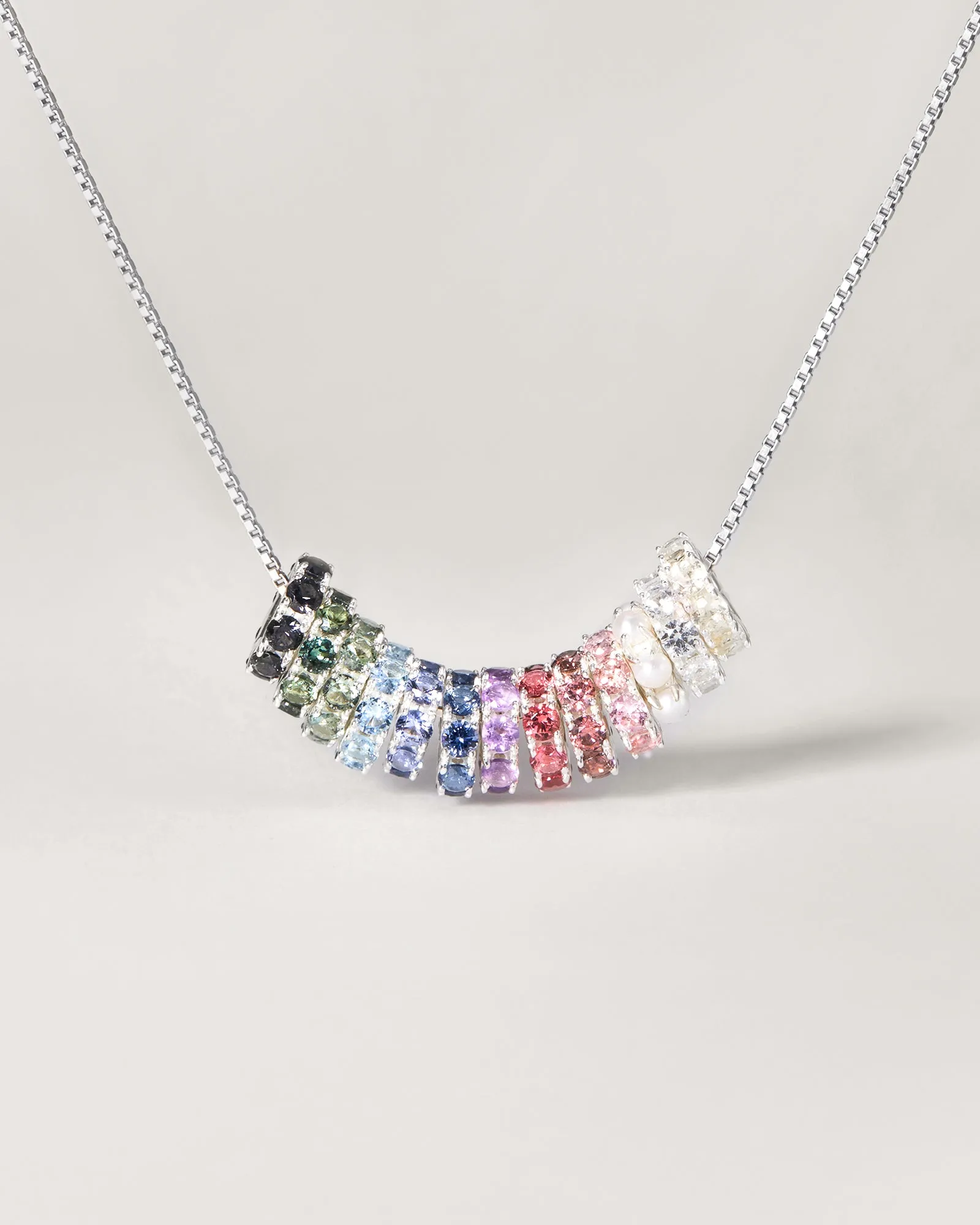 Aura Birthstone Bead Necklace