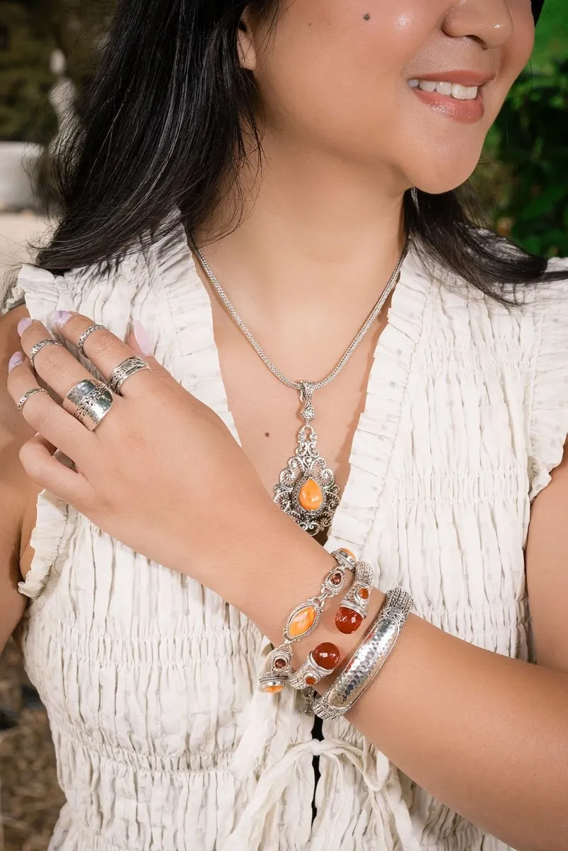 Awakening Spirit Tip-to-Tip Bracelet? in Carnelian