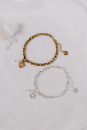 Aydan - Stainless Steel Pearl Bracelet
