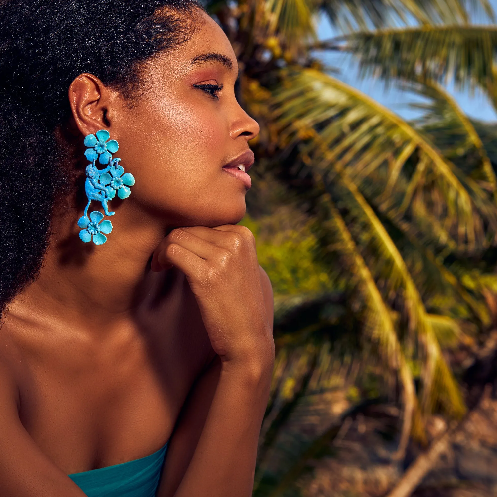 Azure Vervet Earrings