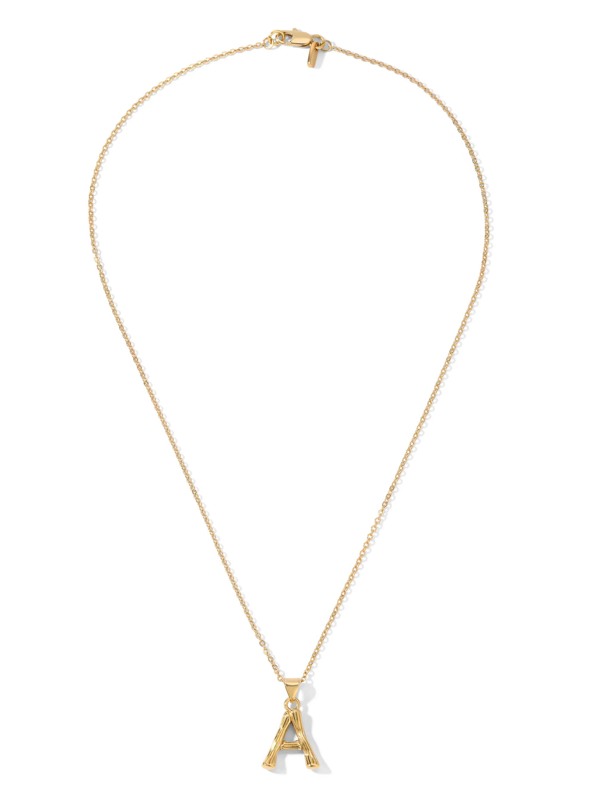 Bamboo Initial Necklace