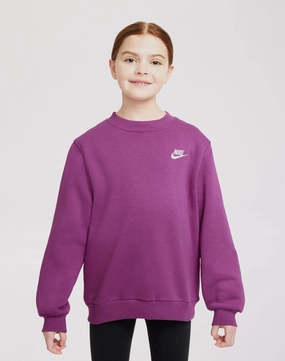 Beachwear items Nike  Sportswear Club Fleece Crewneck Sweatshirt-Purple Nylon - included fashion