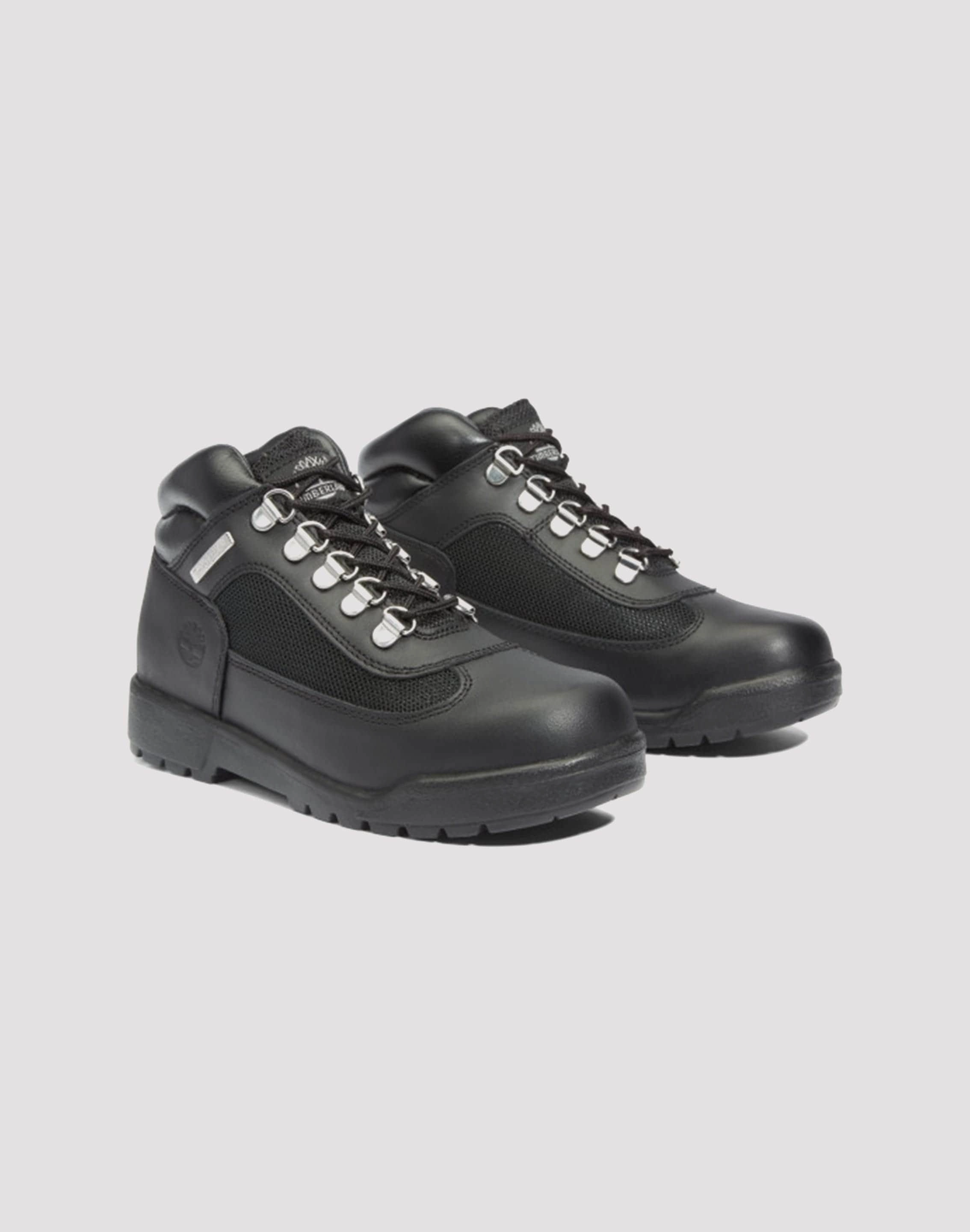 Beaded fashion items Timberland Field Mid Grade School Boys' "Black" Boot