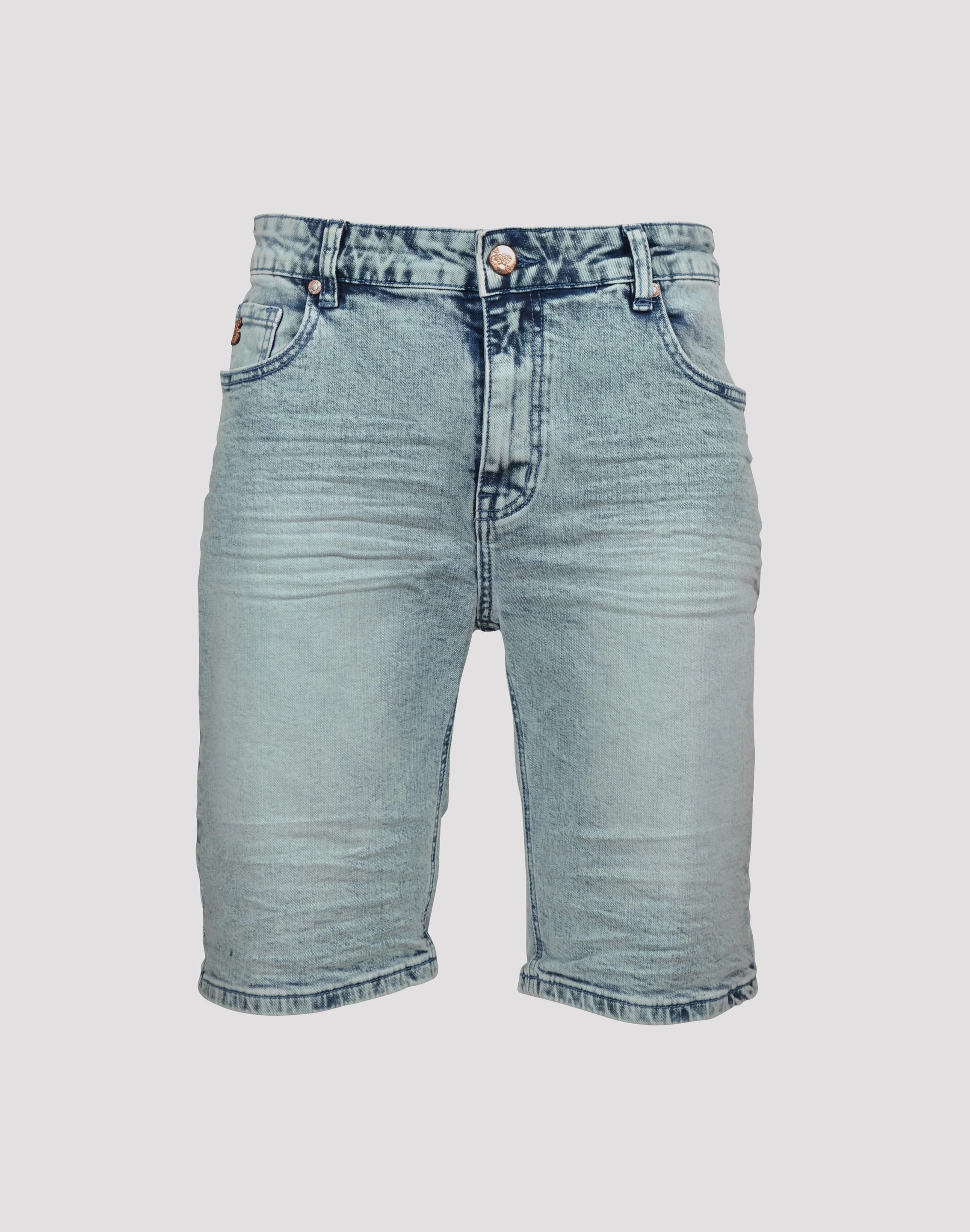 Grindhouse Acid Wash Denim Shorts - Blue Best - selling fashion Fashion labels
