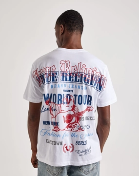 Best - selling fashion True Religion Relaxed Graphic Tee Denim products