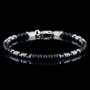 Black Agate Bracelet VII (4mm)