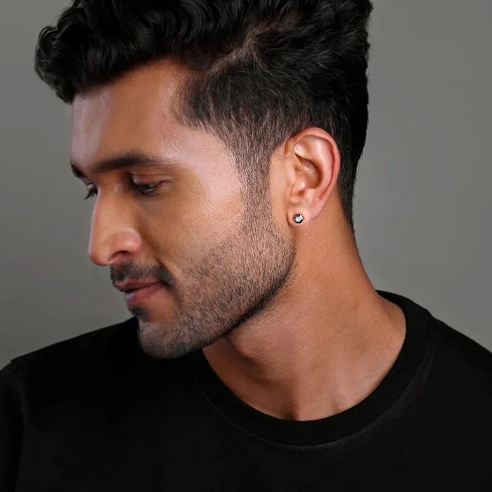 Black Rhodium Adam Stud For Him