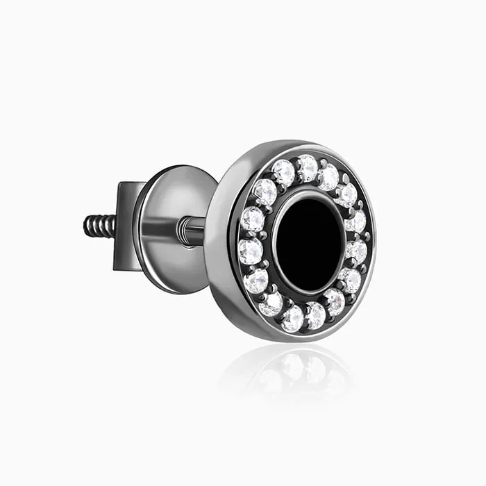 Black Rhodium Ares Stud For Him