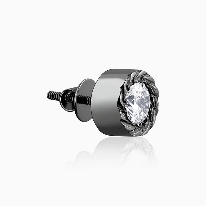 Black Rhodium Loki Stud For Him