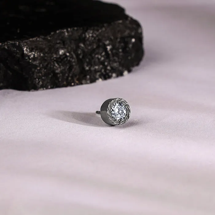 Black Rhodium Loki Stud For Him